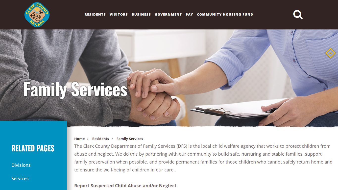 Clark County Department of Family Services | Official Site